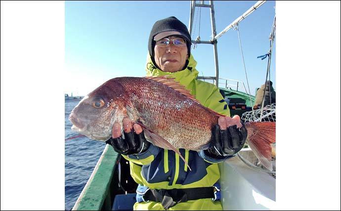 外房大原沖の泳がせ釣りで5.2kg特大マハタ浮上【千葉】活イワシに大型連発