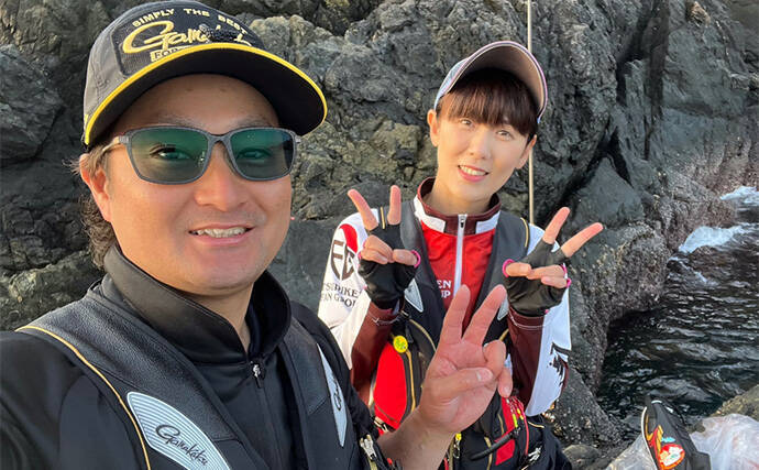 磯フカセ釣りで旬の40cmオーバー大サバ狙い【大分・鶴見】30cm超カワハギも登場