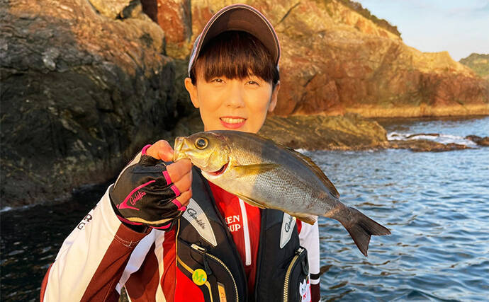 磯フカセ釣りで旬の40cmオーバー大サバ狙い【大分・鶴見】30cm超カワハギも登場