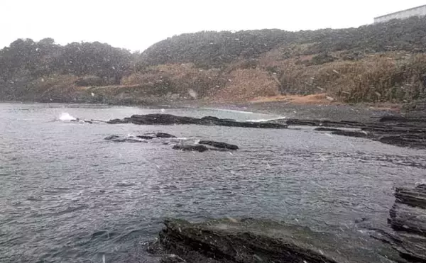 「雪中のフカセ釣りで47cm頭にクロダイ4尾手中【千葉・南ケイセン】サラシをかわす沖目攻略で連発」の画像