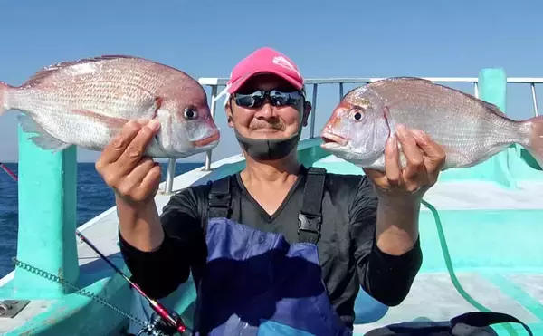 「外房片貝沖のハナダイ釣りで40cm級交じりの爆釣劇！【千葉】規定数50尾到達者も」の画像