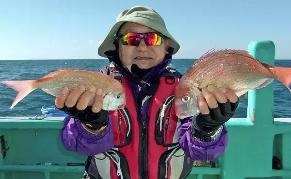 「外房片貝沖のハナダイ釣りで40cm級交じりの爆釣劇！【千葉】規定数50尾到達者も」の画像