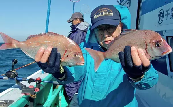 「外房片貝沖のハナダイ釣りで40cm級交じりの爆釣劇！【千葉】規定数50尾到達者も」の画像