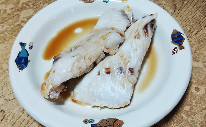 釣魚で作る「食品ロス削減」レシピ：タバメ腹骨の塩焼き　デカいほど美味い！