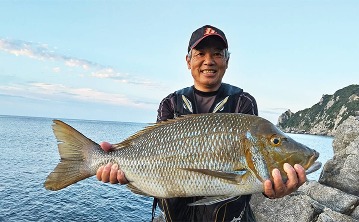沖磯でのぶっ込み釣りで82cm『タマン』獲ったでごわす！【鹿児島・野間 