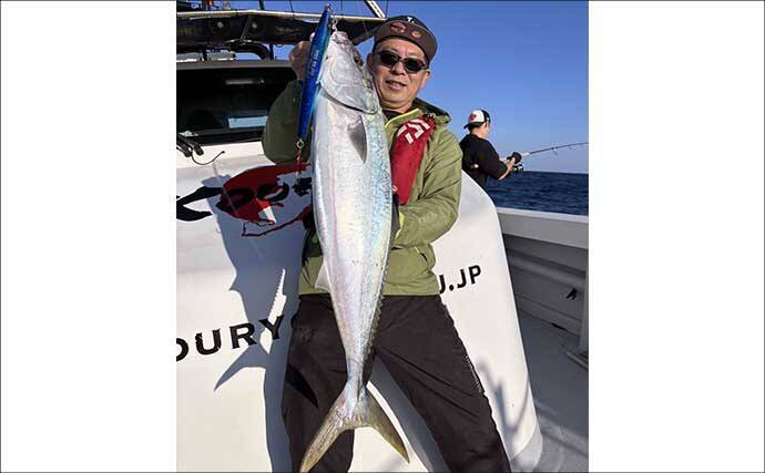 【沖釣り釣果速報】鷹島沖の落とし込み釣りでヒラマサ7.5kg浮上！青物は船中50尾の爆釣（長崎・佐賀）