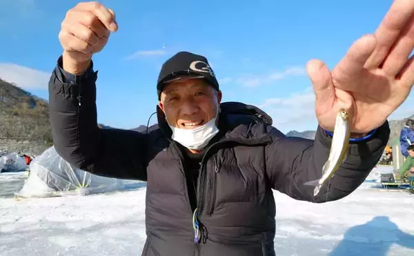 「赤城大沼の氷上ワカサギ釣りが解禁　開幕直後の釣行で51尾キャッチ」の画像