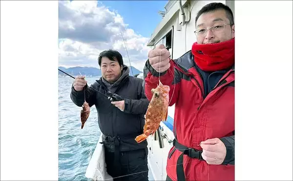 「【沖釣り釣果速報】玄界灘の沖五目釣りで良型アオナヒット　根魚・高級魚そろって好土産（福岡）」の画像