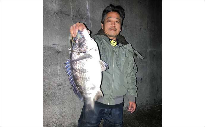 霞ヶ浦ふ頭でのクロダイプラッギングで本命クロダイにシーバス浮上【三重】