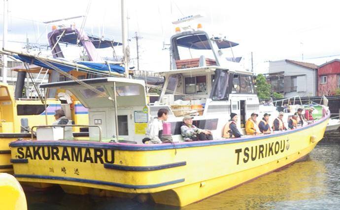 東京湾の天秤タチウオ釣りで16匹【川崎・つり幸】 細かなシャクリに好反応