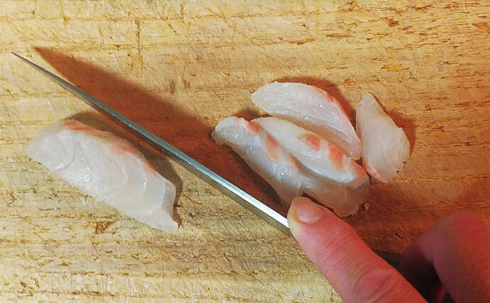 釣魚で作る「刺身アレンジ」レシピ：オジサンのオイル漬け　冷蔵庫で10日前後