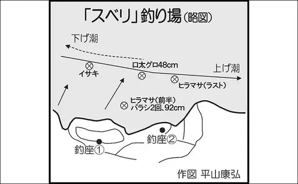 「磯フカセ釣りで92cmヒラマサ獲った！【長崎・大瀬戸】ゲストに良型クロにイサキ」の画像