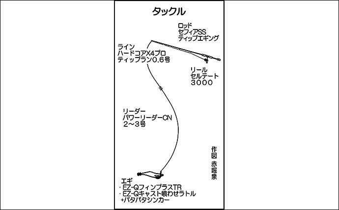 ティップランエギングでアオリ コウイカ3尾手中 好ゲストにアコウも 22年2月24日 エキサイトニュース