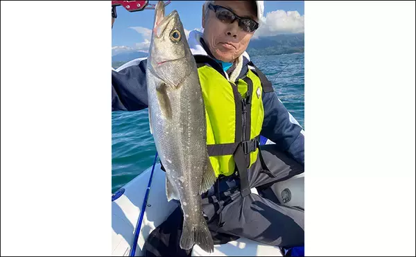 「ゴムボート釣行で80cm頭に良型シーバス好捕【福岡・玄界灘】ジギングで挑戦」の画像