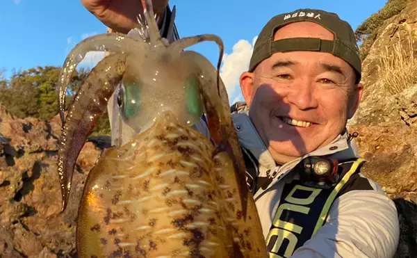 鍋田浜のエギングで良型アオリイカ8杯手中【静岡・伊豆】水温高めで高活性か