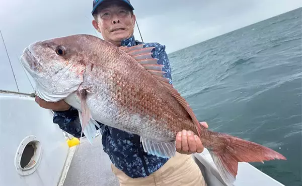 「伊良湖沖のタイラバ釣行で75cm大ダイ降臨！【愛知】苦戦の末に劇的ヒット」の画像