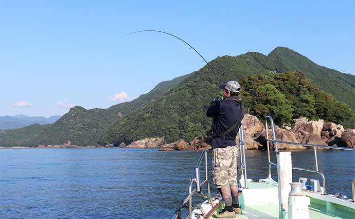 スイミング釣法でオオモンハタにアカハタが連発【三重・エヌテックマリン】