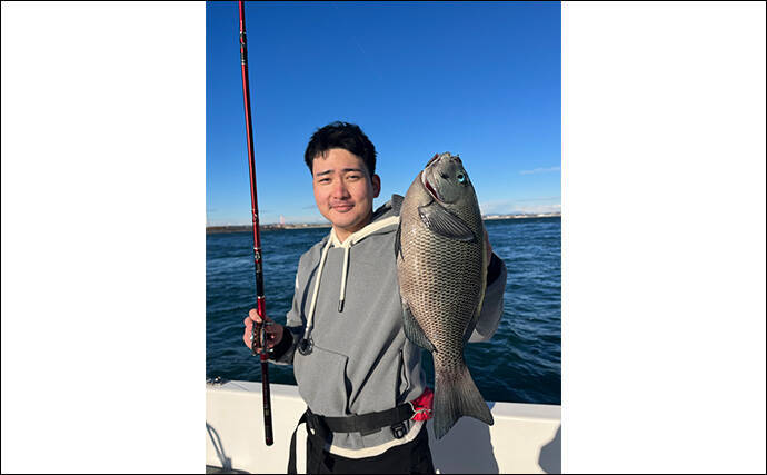 ボートでのフカセ釣りで寒グレ爆釣！【三河湾】ルアーロッドで入れ食いを堪能