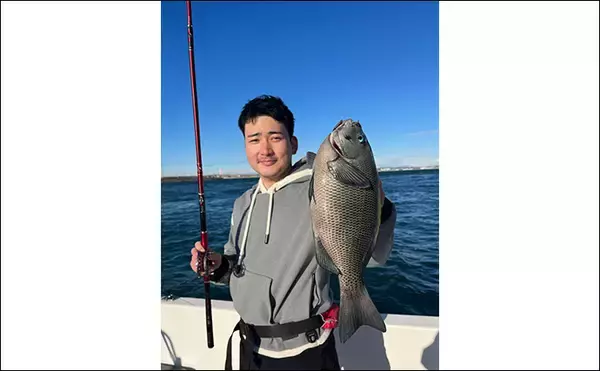 「ボートでのフカセ釣りで寒グレ爆釣！【三河湾】ルアーロッドで入れ食いを堪能」の画像