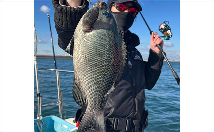 ボートでのフカセ釣りで寒グレ爆釣！【三河湾】ルアーロッドで入れ食いを堪能