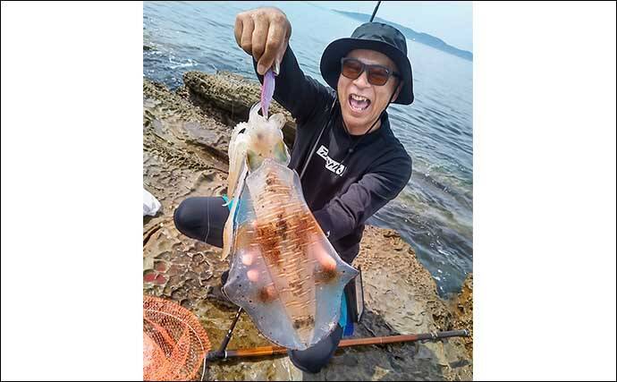北九十九島での陸っぱりエギング釣行で1kg級アオリイカをキャッチ【長崎】