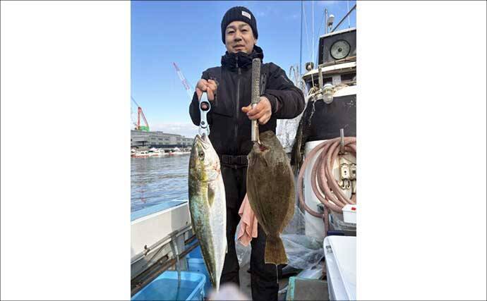 【沖釣り釣果速報】ヒラメ連発に青物交じり！玄界灘の落とし込み釣りが好調継続中（福岡）