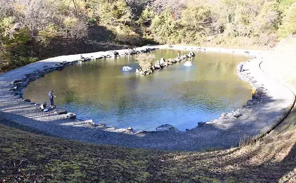 「管理釣り場ルアー釣行でニジマス連発【愛知・戸神の池】大自然の中で堪能」の画像