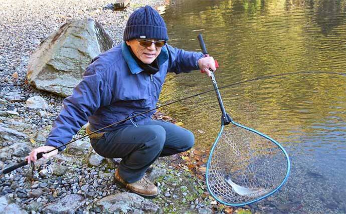 管理釣り場ルアー釣行でニジマス連発【愛知・戸神の池】大自然の中で堪能