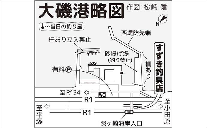 大磯港でのサビキ釣りで小アジ＆サバ40尾【神奈川】トリック仕掛けで挑戦