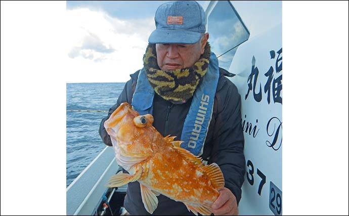 玄界灘の沖五目釣りでアオナ2.5kg筆頭にレンコダイ・ボッコ続々【福岡】多魚種そろい踏みで盛況