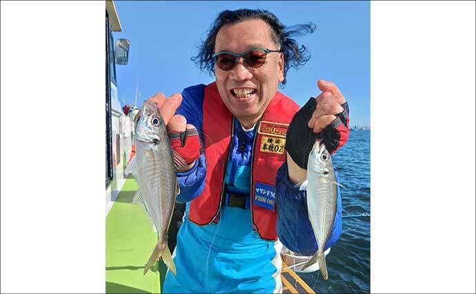 東京湾の半日LTアジ釣りでトップ26尾【進丸】ゲストにイシモチにクロダイが顔出し