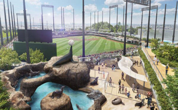 「野球場と一体型？」よみうりランド水族館の注目は【360度スケルトンの水中回廊】