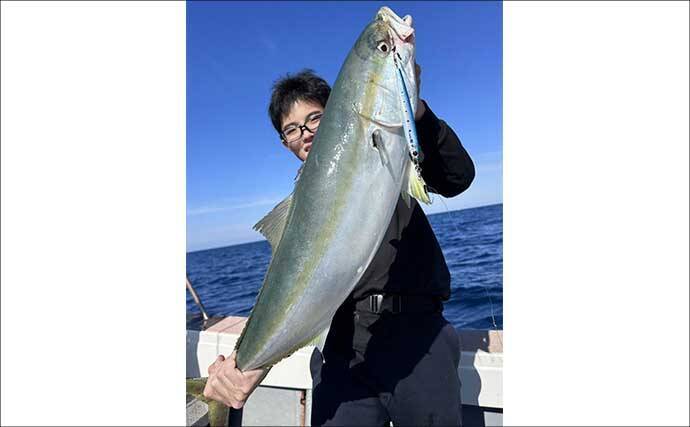 「ズドンと青物襲来！」若狭湾ジギング船で良型ブリ・ヒラマサを好捕【福井】