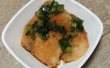 釣った魚で作る「ビールのつまみ」レシピ：アジフライのネギポン　揚げ焼きでOK