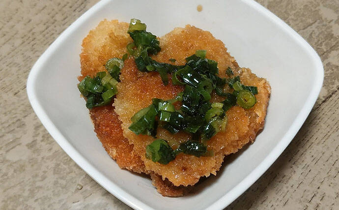 釣った魚で作る「ビールのつまみ」レシピ：アジフライのネギポン　揚げ焼きでOK
