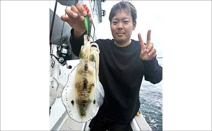 【沖釣りルアー釣果速報】ティップランで釣る人16匹！志摩沖のアオリイカが高活性（三重）