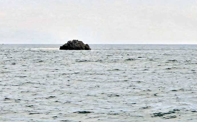 梅雨前の石廊崎名礁「沖の丸島」でフカセ釣り　40cm級メジナに良型イサキ18匹と好釣果