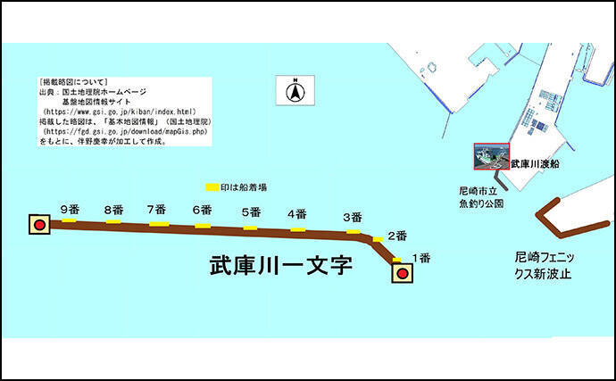 武庫川一文字でのアジのませ釣りで51cmハネ（シーバス）を手中【兵庫】