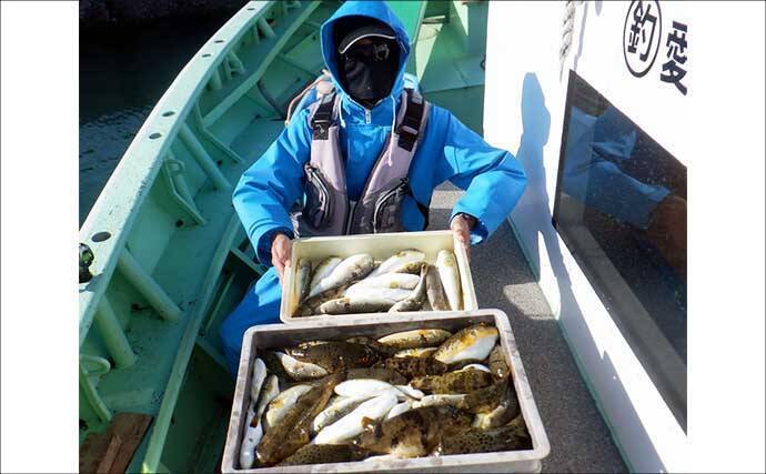 【沖釣り釣果速報】赤青ダブルヒット！金州五目釣りでハチビキ＆キメジ手中（愛知・静岡）
