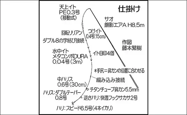 「解禁直後の匹見川でアユ友釣り　渇水と低水温に苦戦も移動重ね拾い釣り」の画像