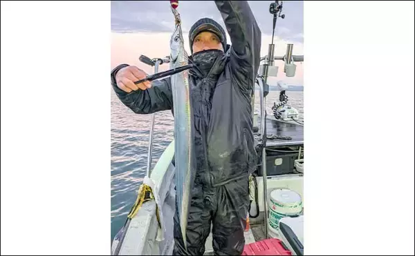 「「まるで修行？」富山湾のナイトテンヤタチウオ釣りで指4本級手中【富山県】」の画像