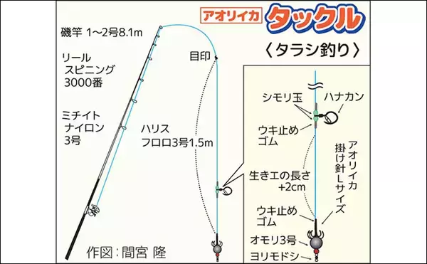 「活アジ泳がせて狙うアオリイカの釣り方３選【ヤエン・電気ウキ・タラシ】を解説」の画像