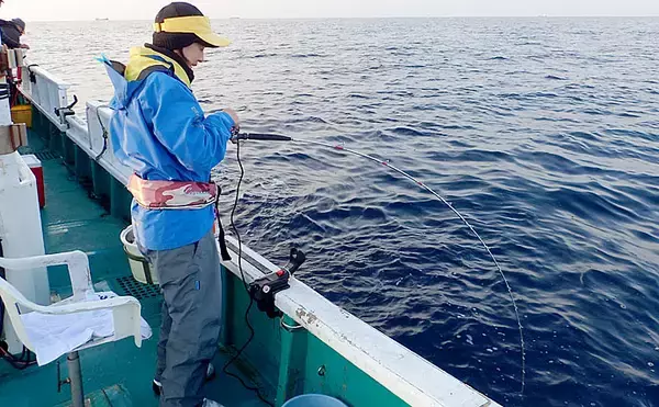 「見老津沖『春の風物詩』ジャンボイサギ釣り　正確なタナがキモ【黒龍丸】」の画像