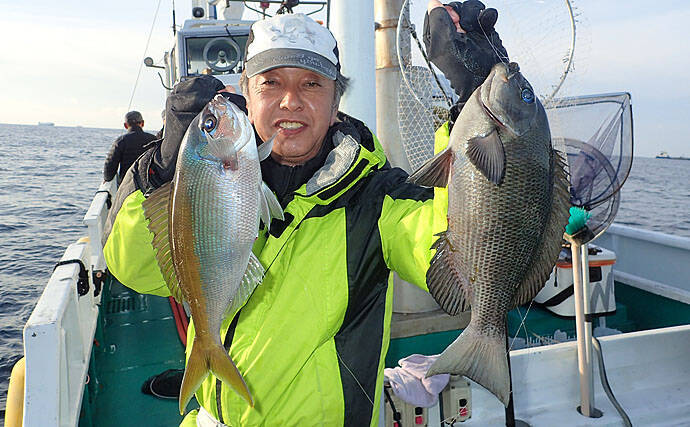 見老津沖『春の風物詩』ジャンボイサギ釣り　正確なタナがキモ【黒龍丸】