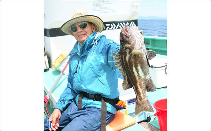 イシナギ釣りで7.9kg頭に船中10尾　アワセがキモ【モンロー号】