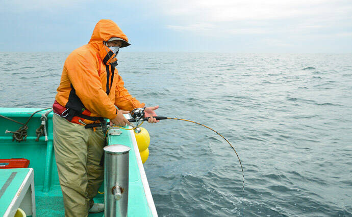 イシナギ釣りで7.9kg頭に船中10尾　アワセがキモ【モンロー号】