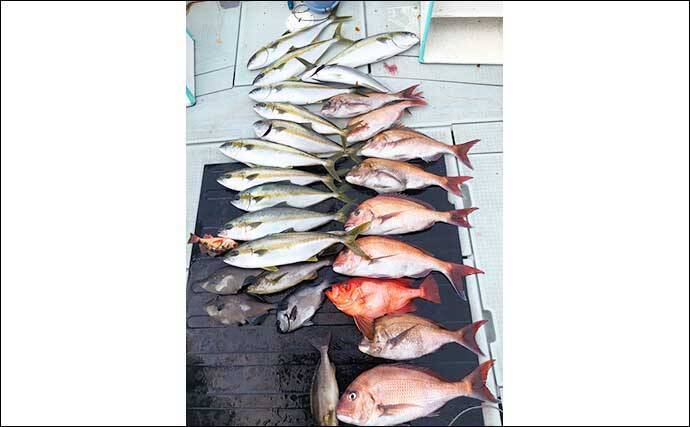 【三重・福井】船釣り最新釣果　ジギング＆タイラバで良型マダイ浮上