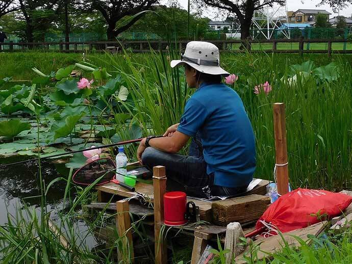 「蓮の花」に囲まれ淡水五目釣り堪能 　20尾釣果【埼玉・慈恩寺沼】