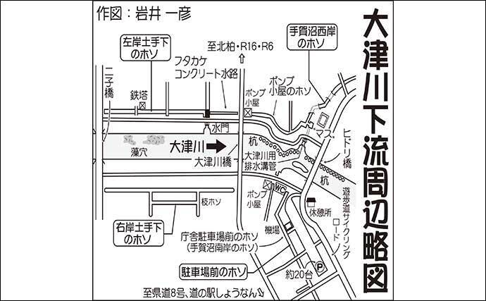オススメ淡水小物釣り場紹介：大津川の緑豊かな『ホソ』を堪能【茨城】