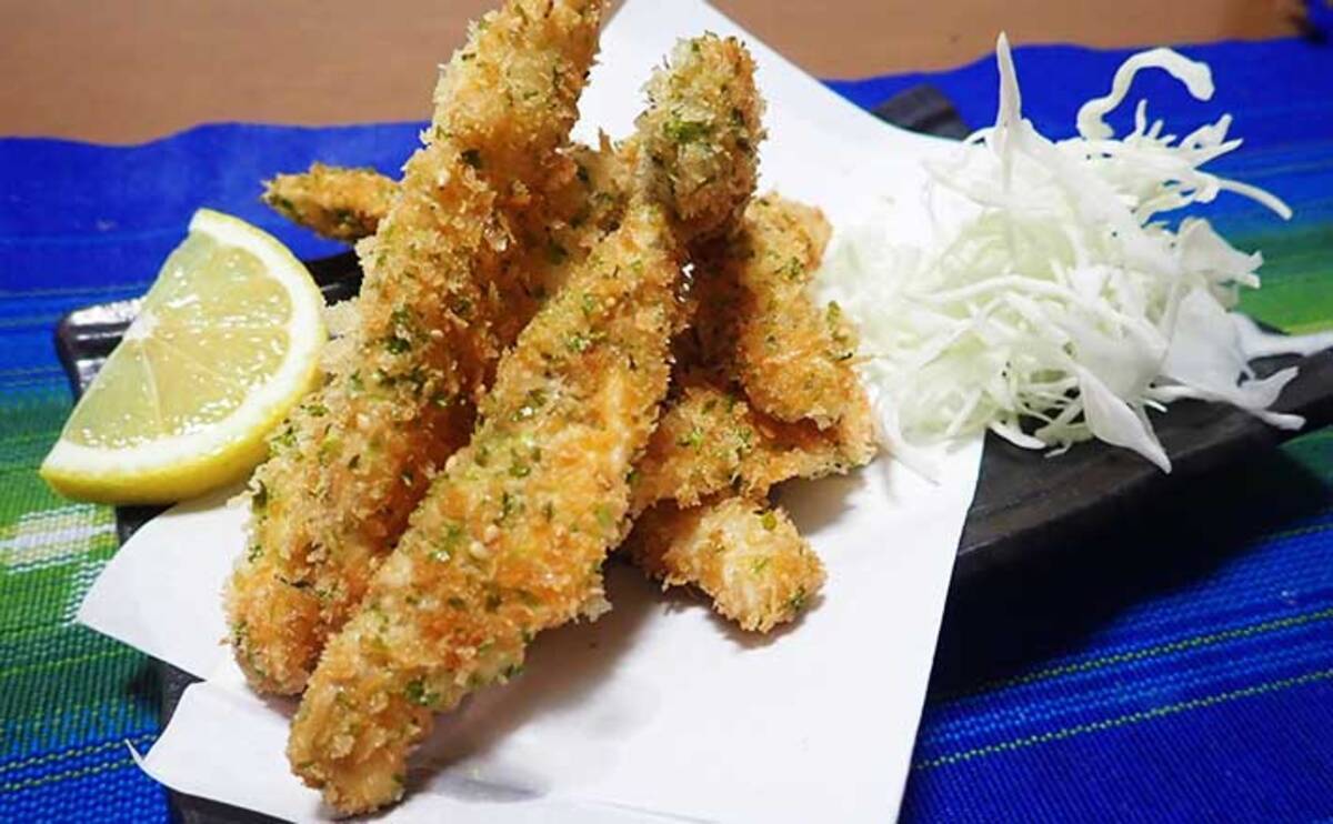 釣果レシピ カマスの磯辺風フライ サクサク食べれて大漁時にオススメ 年10月15日 エキサイトニュース